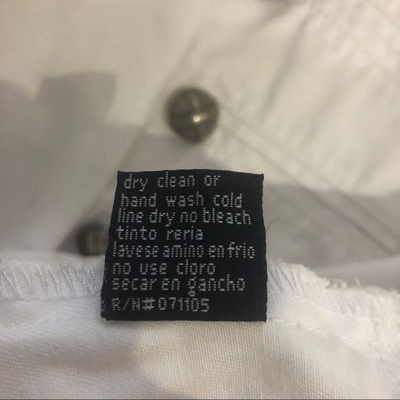 Polo USA Jeans white double breasted jean jacket S - Picture 6 of 7